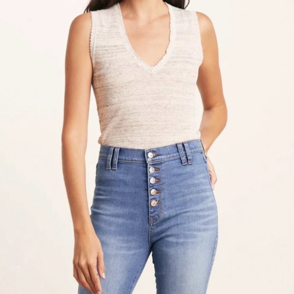 Veronica Beard Linen Blend Shaz Tank